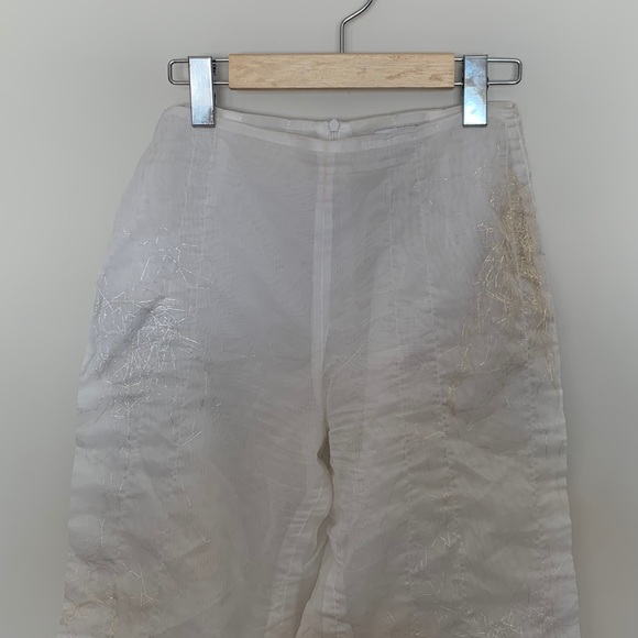 Gold and Silver Threaded Transparent Pants - Picture 4 of 5
